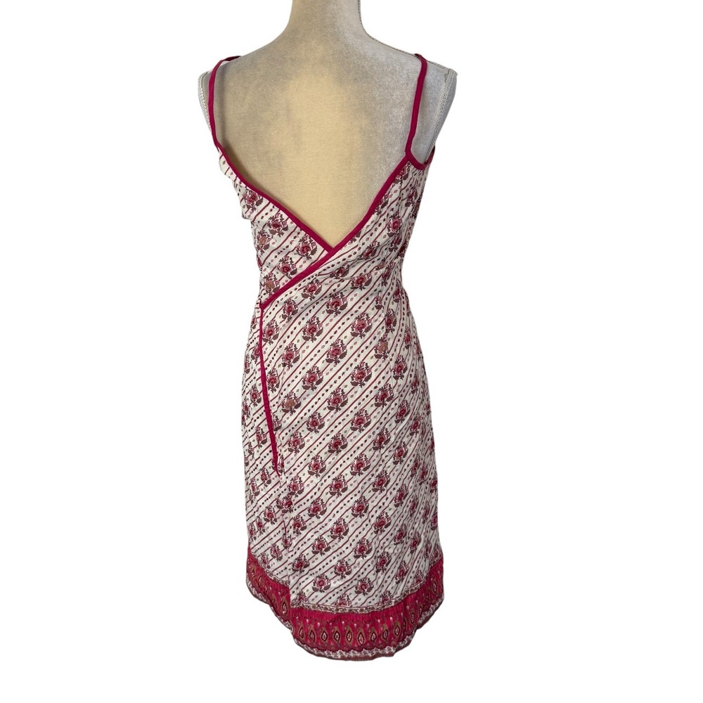 Anthropologie Plenty Dress Women Size 4 White Boho Sundress Beaded Straps Cotton - Picture 4 of 9